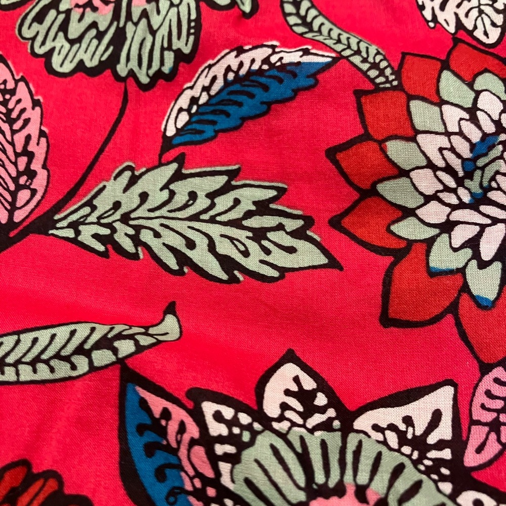 TALBOTS  FLUTTER SLEEVE FIT & FLARE DRESS - BEAUTIFUL BOTANICAL - Picture 12 of 12